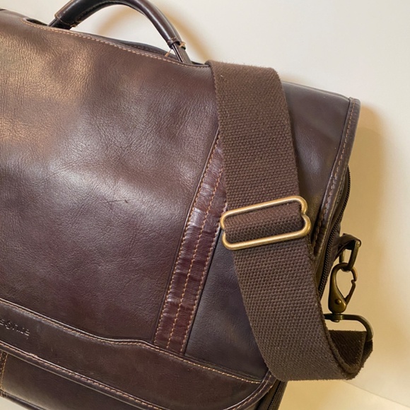 Samsonite Brown Soft Leather Briefcase - Picture 2 of 13